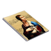Carnet Léonard de Vinci Lady avec Ermine (Côté Droit)
