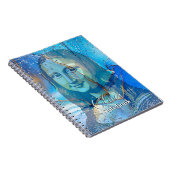 Carnet Leonardo Da Vinci Marble Blue Gradient Mona Lisa  (Côté Droit)
