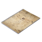 Carnet Leonardo Da Vinci The Vitruvian Man (Côté gauche)