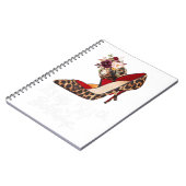 Carnet Leopard à talons hauts de 54 ans C'est ma 54e nais (Côté gauche)