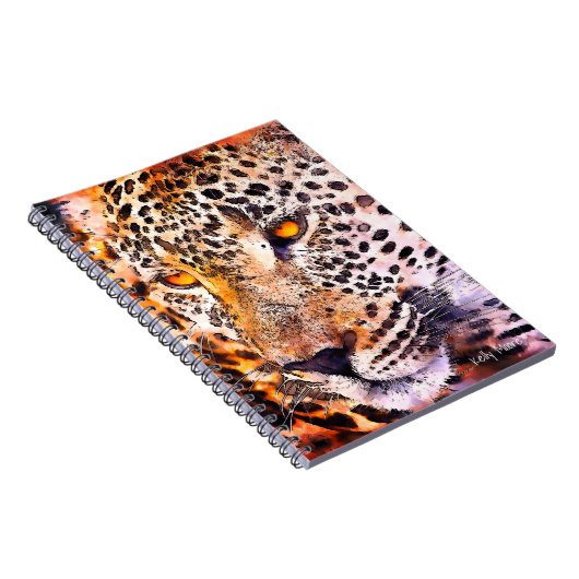 Carnet Leopard Ajouter Votre Nom (Côté Droit)