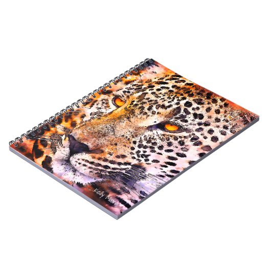 Carnet Leopard Ajouter Votre Nom (Côté gauche)