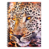 Carnet Leopard Ajouter Votre Nom (Devant)