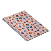 Carnet Leopard animal rose moderne (Côté Droit)
