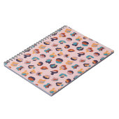 Carnet Leopard animal rose moderne (Côté gauche)