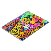 Carnet léopard arc-en-ciel coloré (Côté gauche)