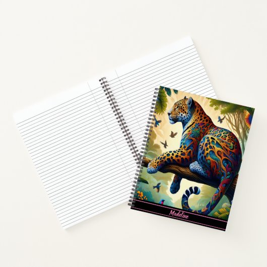 Carnet Leopard Aura : Colorée Motion Serenity (Intérieur)