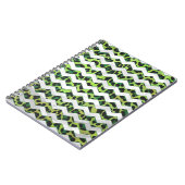 Carnet Leopard Chevron noir et vert (Côté gauche)