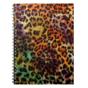 Carnet Léopard coloré : Texture Vintage Abstraite