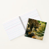 Carnet Leopard Crossing a Stream Photographie (Intérieur)