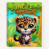 Carnet Leopard Cub Safari Animal Kitten 🐆 Feline tacheté (Devant)