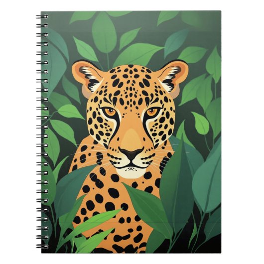Carnet Léopard dans la jungle (Devant)
