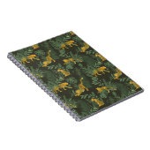 Carnet Léopard de jungle et motif de feuilles de jungle (Côté Droit)