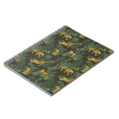 Carnet Léopard de jungle et motif de feuilles de jungle (Côté gauche)