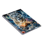 Carnet Léopard de Neige - Château - Lune, (Côté Droit)