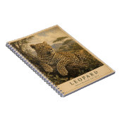 Carnet Léopard des bois d'Afrique orientale VINTAGE (Côté Droit)