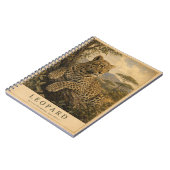 Carnet Léopard des bois d'Afrique orientale VINTAGE (Côté gauche)