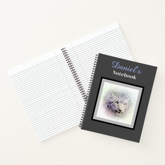 Carnet léopard des neiges (Intérieur)