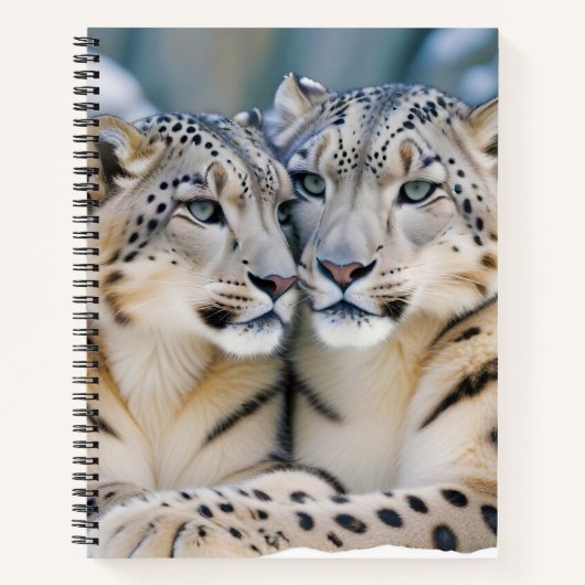 Carnet Léopard des neiges Animal Nature Faune Affection A (Devant)