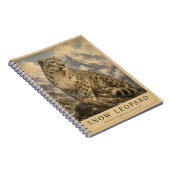 Carnet Léopard des neiges Himalayen VINTAGE (Côté Droit)