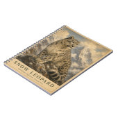 Carnet Léopard des neiges Himalayen VINTAGE (Côté gauche)