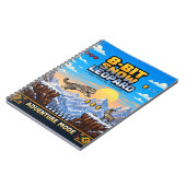 Carnet Léopard des neiges, Rétro Pixel Art 8-Bit (Côté gauche)
