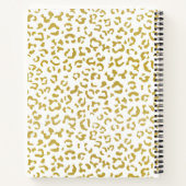 Carnet Leopard d'or, Parties scintillant d'or, Empreinte  (Dos)