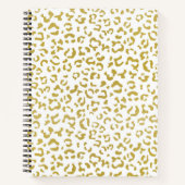 Carnet Leopard d'or, Parties scintillant d'or, Empreinte  (Devant)