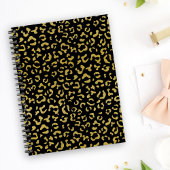 Carnet Leopard d'or, Parties scintillant d'or, Motif de l