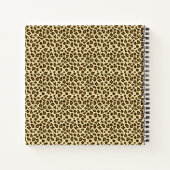 Carnet Leopard est une citation de mode Empreinte de léop (Dos)