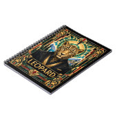 Carnet Léopard, faune Art déco (Côté gauche)