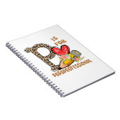 Carnet Léopard Flowers Paraprofessionnel Retour À L'École (Côté Droit)