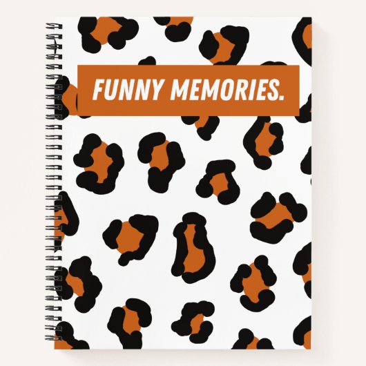 Carnet Leopard Funny souvenirs Daily (Devant)