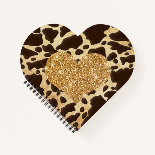 Carnet Leopard Gold Heart (Devant)
