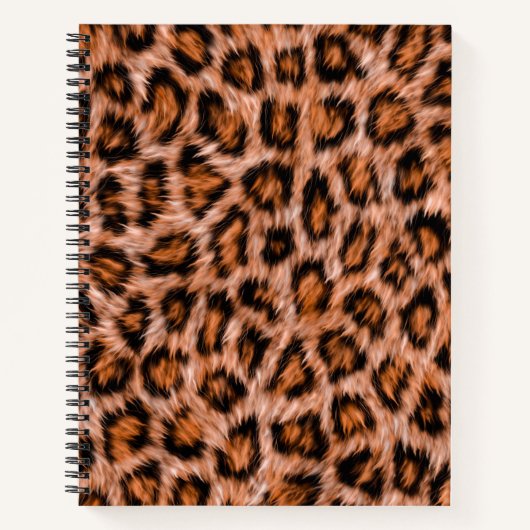 Carnet Leopard Jaguar Chat fourrure Brown Motif-24609 (Devant)