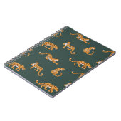 Carnet Leopard motif plat couleur transparente illustr de (Côté gauche)