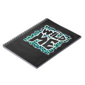 Carnet Léopard noir et Turquoise (Côté gauche)