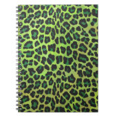Carnet Léopard noir et vert (Devant)