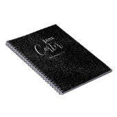 Carnet Léopard noir moderne (Côté Droit)