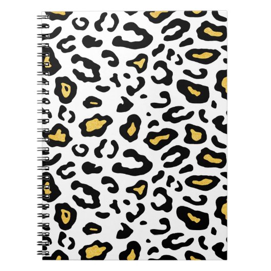 Carnet Léopard peau transparente motif (Devant)