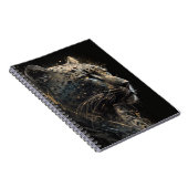 Carnet Leopard Portrait Animal Nature Faune Dark Paint (Côté Droit)