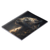 Carnet Leopard Portrait Animal Nature Faune Dark Paint (Côté gauche)