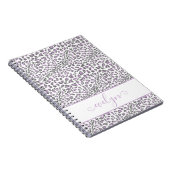 Carnet Leopard Poster de animal crème Lilac Grey Personna (Côté Droit)