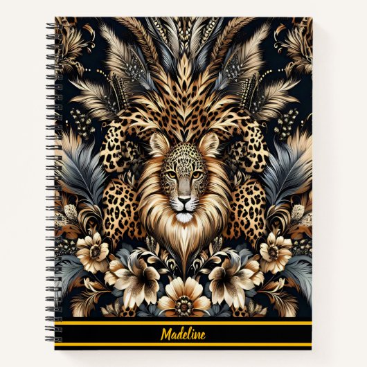 Carnet Leopard Retreat : Lounge in Wild Elegance (Devant)