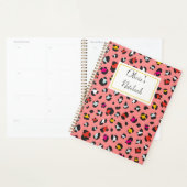 carnet léopard rose (Devant avec enveloppe)