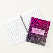 Carnet Léopard rose violet noir (Intérieur)