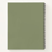 Carnet Léopard tacheté gris olive (Dos)