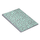 Carnet Léopard Vert Menthe Clair (Côté Droit)