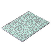 Carnet Léopard Vert Menthe Clair (Côté gauche)