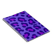 Carnet "Leopard violet électrique" (Côté Droit)